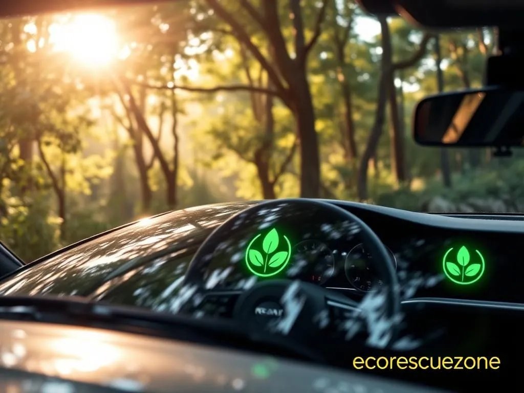 eco light on car